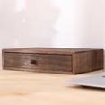 thumbnail image 2 of Solid Wood Desktop Storage Box Height Display Collection Rack Multi-functional Jewelry Stationery Drawer Organizer, 2 of 7