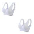 thumbnail image 3 of Bralette sexy Qarigey Sujetador sin aros Cómodo y transpirable para mujer Blanco XXL, 3 of 6
