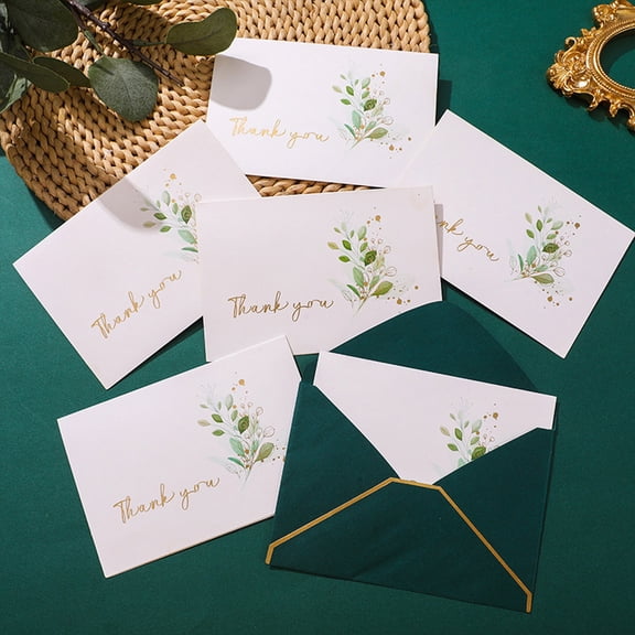 YYKihy The New Hot Gold Envelope, Thank You Card Watercolor Thanksgiving Message Card