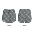 thumbnail image 3 of Balery Cute Shark Pantalones cortos deportivos para mujer con forro y dos bolsillos, elásticos, para entrenamiento, gimnasio, yoga-XX-Large, 3 of 7