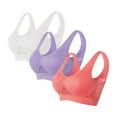 thumbnail image 2 of Lenago Sports Bras for Women 3pcs Seamless Sports Bra Wirefree Yoga Bra with Removable Pads Activewear Bra, 2 of 9