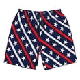 thumbnail image 4 of Bixox Men's Patriotic Star Pattern printing Casual Classic Fit Short Summer Beach Shorts, 4 of 6