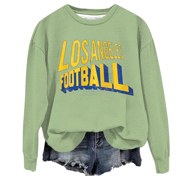 WEAIXIMIUNG Mama Chandail en Molleton Grande Taille Femme Décontracté Col Rond Lettres de Football Chandail à Capuchon