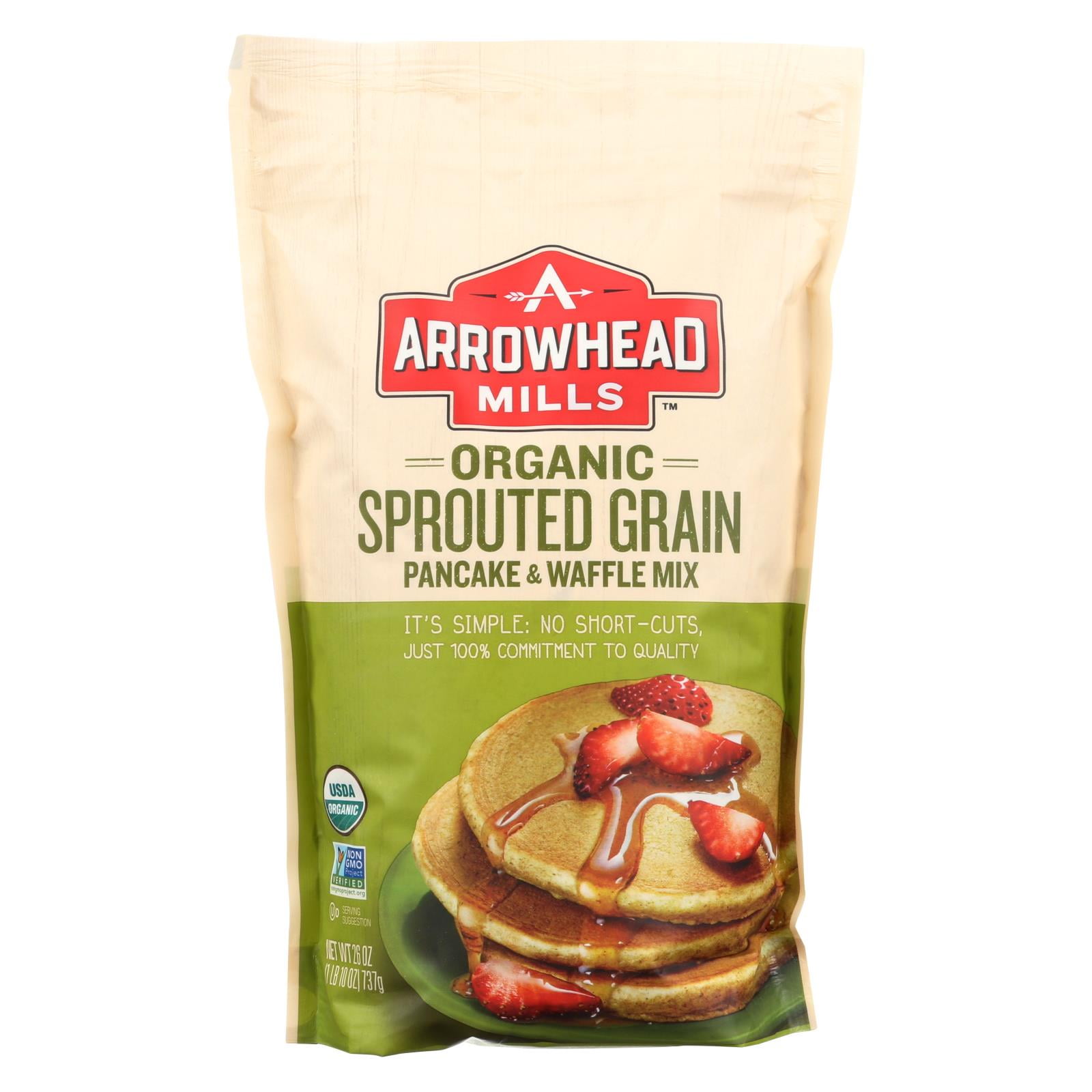 Arrowhead Mills Organic Sprouted Pancake Waffle Mix Case of 6