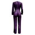 thumbnail image 6 of Ediodpoh Jumpsuits for Women Casual Jumpsuit Long Sleeve Belted Sequin Jumpsuit Womens Jumpsuits S, 6 of 6