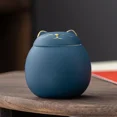 thumbnail image 2 of Organizador de almacenamiento de té de cerámica con forma de gato, creativo y lindo, tarro para dulces, sellado para el hogar, a prueba de humedad, herramientas de lata de té, accesorios de cocina, 2 of 6