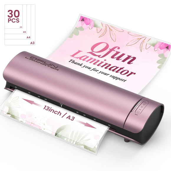 Laminator Machine Thermal Laminating Machine with Sheets 11x17 Personal Laminator for Teachers, 13 Inch Lamination Machine 60S Warm Up Office Presentation