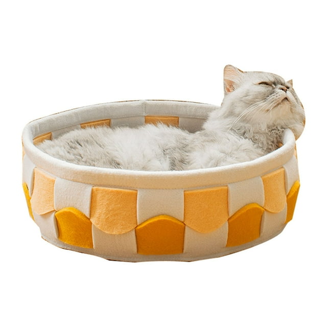 Cama para perros pequeños,Cama redonda para gatos Cama redonda suave para gatos Cama universal para gatos Uso conveniente
