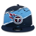 thumbnail image 2 of Men's New Era Navy Tennessee Titans  Tear Trucker 9FIFTY Snapback Hat, 2 of 6