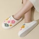 thumbnail image 3 of Chanclas de flores para mujer y hombre, Sandalias planas de gaviota suave, a la moda, para el hogar, para invierno, novedad, 3 of 5