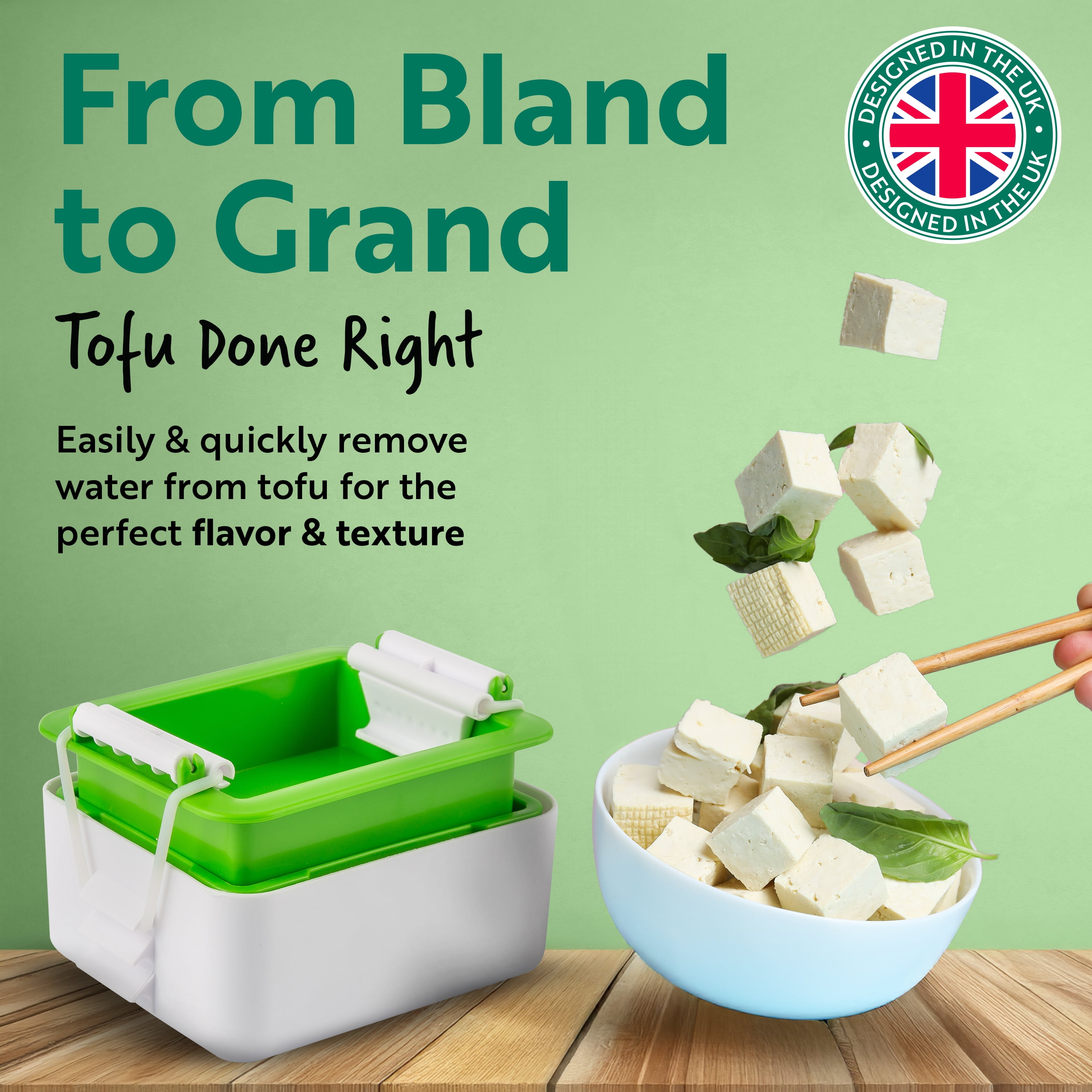Tofuture Tofu Press - Easy, Efficient Water Removal for Perfectly Pressed Tofu Every Time