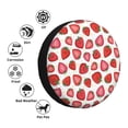 thumbnail image 4 of Salouo Hand Drawn Strawberry Print Spare Tire Cover 14-17 inch Spare Tire Protector Universal Tough Tire Wheel Cover for Trailer SUV and Truck-16 inch, 4 of 6