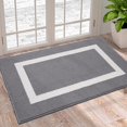 thumbnail image 1 of XICEN Tapis de Porte Intérieur, 20x32, Tapis d'Entrée Antidérapant Absorbant Résistant à la Saleté, Lavable à la Machine, Profil Bas, Tapis d'Entrée Intérieur pour Vestibule, Gris, 1 of 6