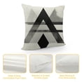 thumbnail image 4 of PIKWEEK  Throw Pillow Covers Black and White Pillow Cases Arrow Mountain 18x18 Decorative Square Zippered Cushion Cover Room Sofa Decor, 4 of 5