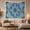 Gold Geometry, variant on Blue Lotus Mandala Among Crescent Moons and Stars, Dreamy Celestial for Astronomy Fans, Lunar Home Decor, Housewarming Gift, Tapestry Wall Hanging for Dorm and Meditation Room