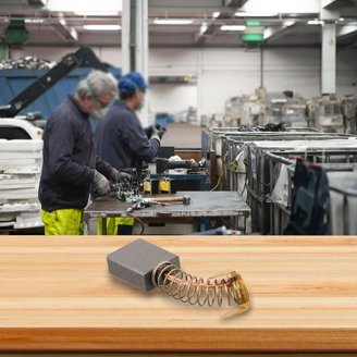 Carbon Brushes For Bosch GBH 5-40 DE | With Auto Stop & Spring | Replacement Set For Power Tools