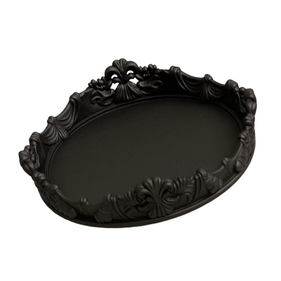 Unique Gothic Baroqueness Patterned Tray Jewelry Storage Dish for Organizing Earrings Rings Other Small Decorative Items