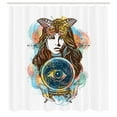 thumbnail image 3 of Ambesonne Psychic Shower Curtain, Third Eye Fortune Teller, 69"Wx70"L, Multicolor, 3 of 5