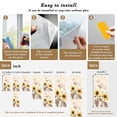 thumbnail image 6 of Static Cling Non Adhesive Window Film, Sunflower Vintage Window Privacy Film Frosted, Farmhouse Botanical Floral Butterfly Opaque Window Coverings for Small Windows, Home, 17.7 x 39.3 Inches, 6 of 9