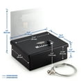 thumbnail image 5 of Viking Security Safe VS-12LSX Mechanical Safe Simplex Lock Two Gun Safe 2 Handgun Capacity Pistol Safe with Security Cable Lock, 5 of 6