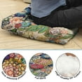 thumbnail image 3 of Dutch Velvet Meditation Floor Cushion 22in, Boho Square Pillow for Sitting, Reading and Zen Style, 3 of 7