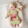 thumbnail image 5 of Poppies Flowers Floral Newborn Baby Sleeper Gowns Baby Nightdress Cotton Long Sleeve Nightgown Pajamas Sleepsuit, 5 of 6