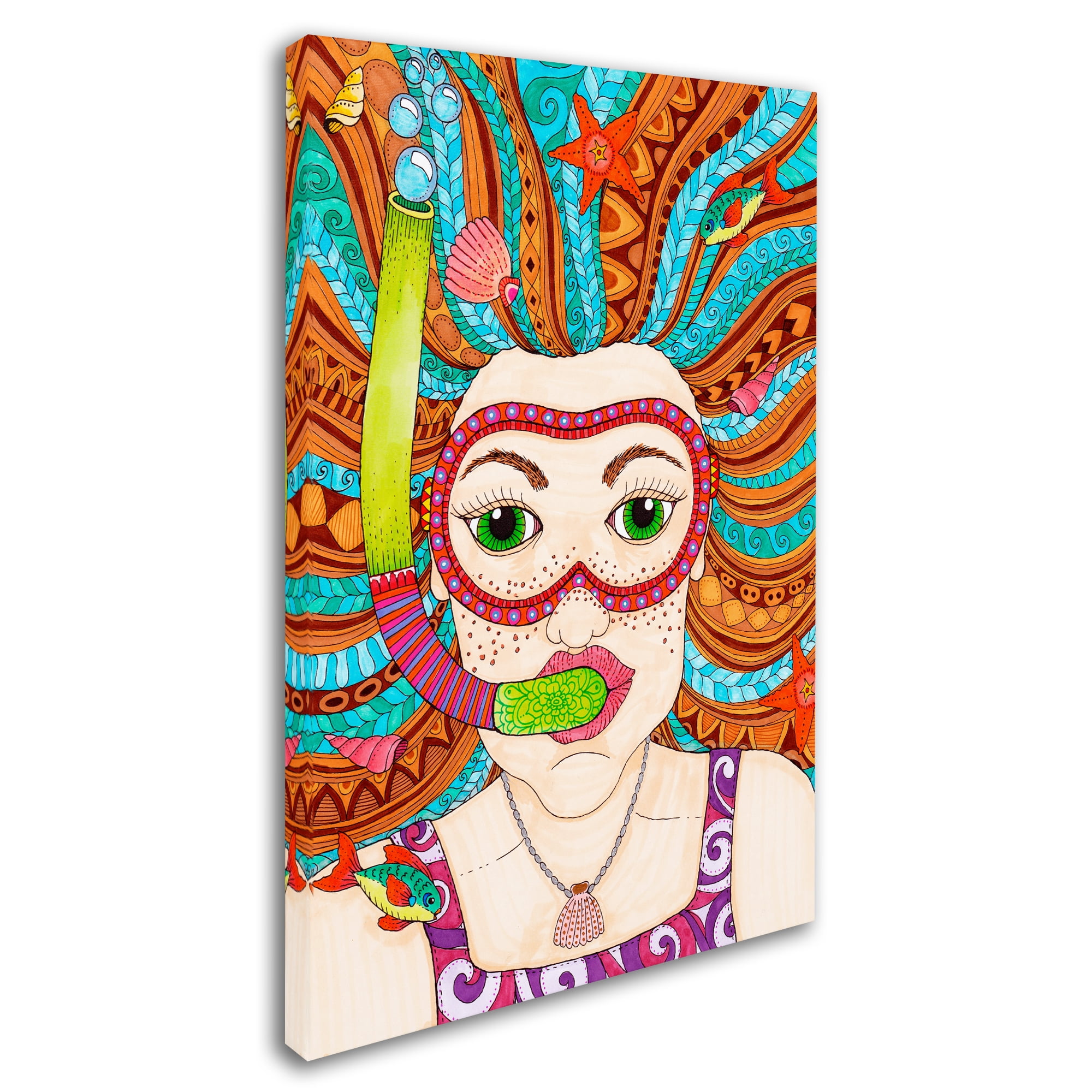 Trademark Fine Art 'Tropical Paradise 10 Color' Canvas Art by Hello Angel