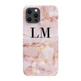 thumbnail image 1 of Personalised Natural Pink Marble Initials iPhone 13 Pro Case,iPhone 16 Pro, 1 of 4