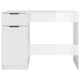 thumbnail image 5 of vidaXL Desk High Gloss White 100x50x75 cm Engineered Wood, 5 of 5