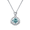 blue, variant on 1CT D Color VVS1 Moissanite Pendant Necklace for Women, Heart & Crown Pink/Blue/Yellow Diamond Necklaces, Jewelry Gifts for Wife Mom with Certificate