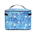 thumbnail image 3 of HELLHERO Makeup Brush Holder Travel Cosmetic Bag (8.86"x6.5"x5.9") Handheld Sea Stars, 3 of 5