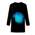 thumbnail image 4 of WXLWZYWL 3/4 Sleeve Halloween Shirts for Women Funny Halloween Print Tunic t-Shirts Casual Fall Trendy Tops Blouses, 4 of 5