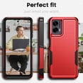thumbnail image 2 of for Moto G Power 5G 2024 Case, [Shockproof] Military Grade Proof Protection [Dropproof] Rugged Protective Heavy Duty Phone Case Cover for Moto G Power 5G 2024 (Red), 2 of 14