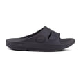 thumbnail image 2 of OOFOS OOahh Slide, Matte Black - Men’s Size 11, Women’s 13 Lightweight Recovery Footwear Reduces Stress on Feet, Joints & Back Machine Washable 13 Women/11 Men, 2 of 6