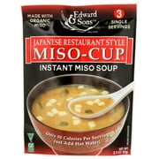 Edward And Sons Miso Cup Soup Japanese Restaurant Style, 2.9 Oz