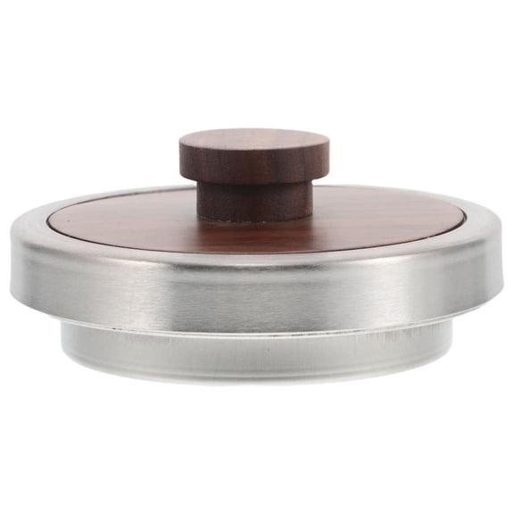 WHAMVOX Wooden Drink Cover with Smooth Edges for Home Use Light Brown Universal Cup Lid Fits Most Mugs 3.5 Inches