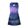 thumbnail image 4 of Vestido de Verano para las Mujeres Impresión de la Moda Bolsillo sin Mangas Cuello en V, Vestido Casual para la Playa Y Diario, 4 of 5
