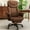 Brown, variant on Ninecer Reclining Office Chair with Footrest 400LBS High Back PU Leather Swivel Executive Computer Chair Adjustable Height Ergonomic Desk Chair for Home Office Black