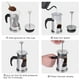 thumbnail image 5 of Cafetera y tetera de prensa francesa de acero inoxidable 304 y vidrio resistente al calor de 350 ml, 5 of 9