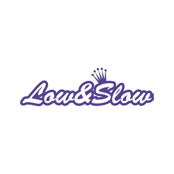 Low & Slow Sticker Decal Die Cut - Self Adhesive Vinyl - Weatherproof - Made in USA - Many Color and Sizes - jdm low and slow