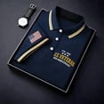 thumbnail image 2 of XDZJLR Men's Polo Shirts 250 Anniversary Patriotic Short Sleeve Casual Comfort Commemorative Graphic Collared 4Th Of July Independence Day Shirts Men S-5Xl, 2 of 5