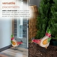 thumbnail image 6 of Alpine Corporation 18" x 7" x 21" Metal Pecking Hen Garden Statue, Multicolor, 6 of 12