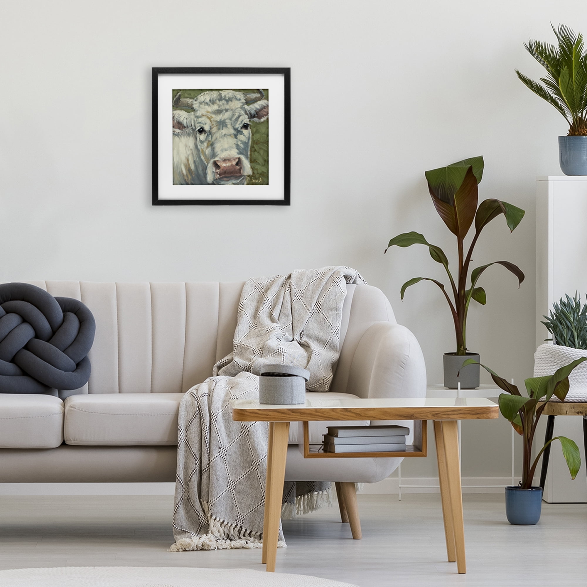 Stupell Industries Pearl Of The Pasture Black Framed Print Under Glass, design by Sara G. Designs
