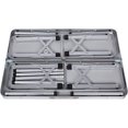 thumbnail image 2 of Trademark Innovations TBLE-PCNC-Bench 35.4" Portable Aluminum Folding Suitcase Picnic Table, 2 of 4