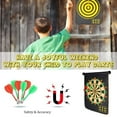 thumbnail image 3 of SUTNEG Magnetic Power with Double Faced Portable and Foldable Dart Game with 4 Colorful Non Pointed Darts for Kids, 3 of 5
