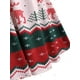 thumbnail image 4 of Vestido de Navidad de impresión de copo de nieve Rosegal Vestidos casuales de talla grande, 4 of 5
