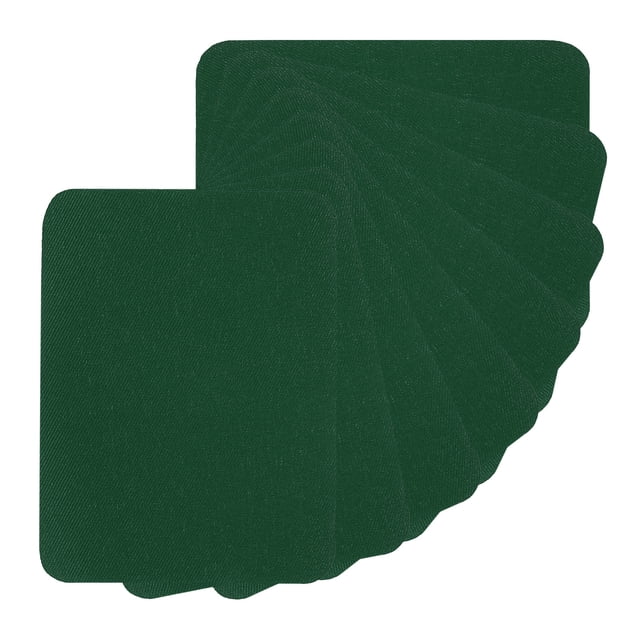 Uxcell Parches de tela planchables, kit de parches de reparación para ropa y pantalones verde oliva