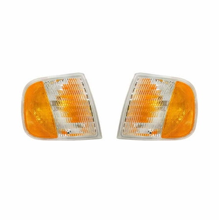 Ford Thunderbird Turn Signal - NEW FRONT TURN SIGNAL LIGHT PAIR FITS FORD F-150 1997 FO2521132 FO2520132 F65Z 13201 AD F65Z-13201-AD F65Z13201AD
