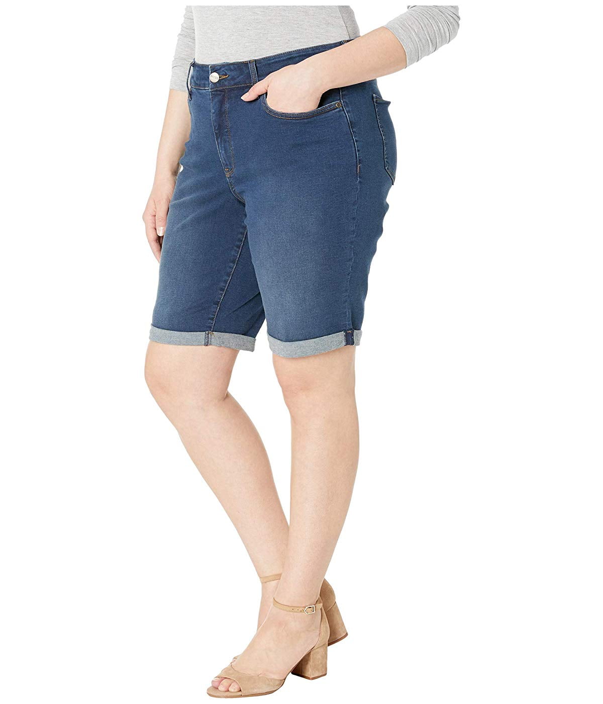 Size Briella Cuff Roll Shorts 