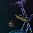 thumbnail image 1 of Bike Tail Light, Yellow 150m Visibility Bike Rear Light  LED Screen  For Helmets, 1 of 8